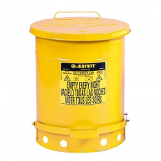 JUSTRITE 09501, CAN, OWC W/FOOT CVR, 14G, YEL